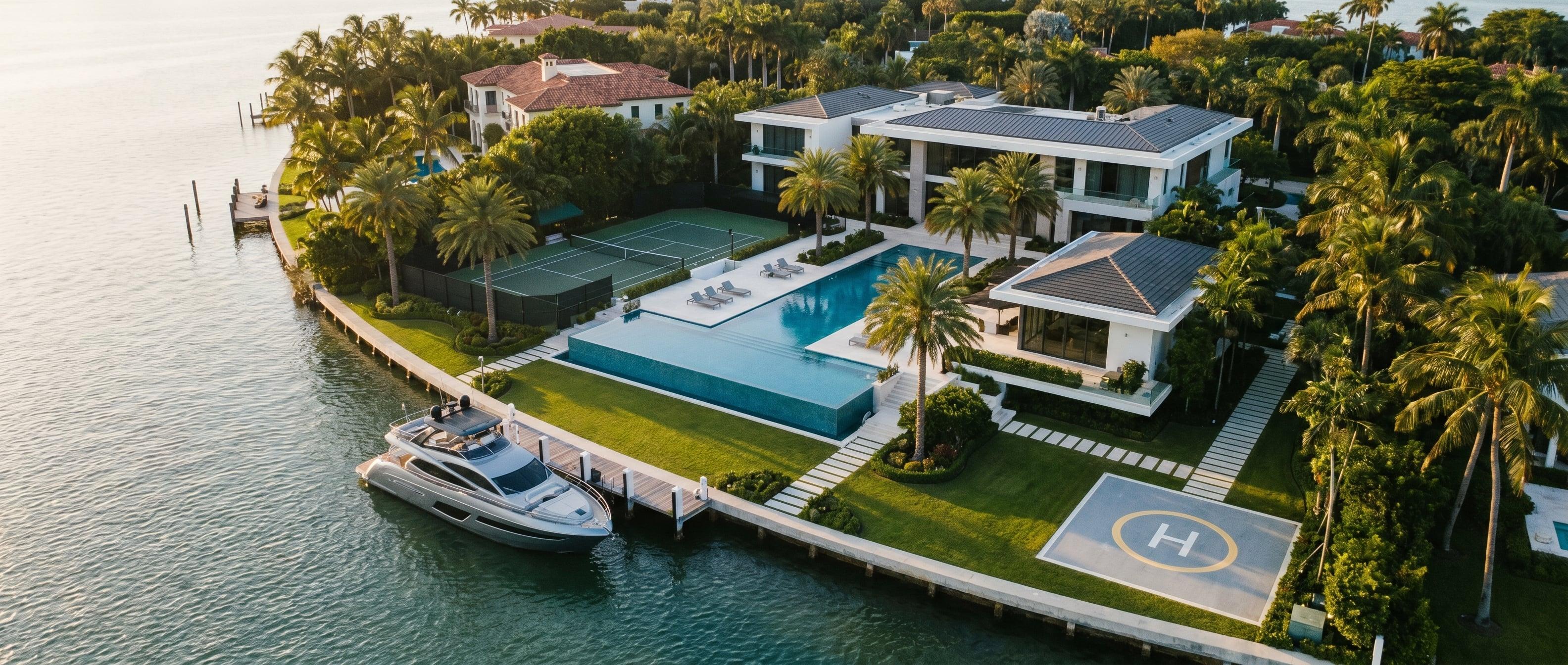Luxury Miami villa features and amenities
