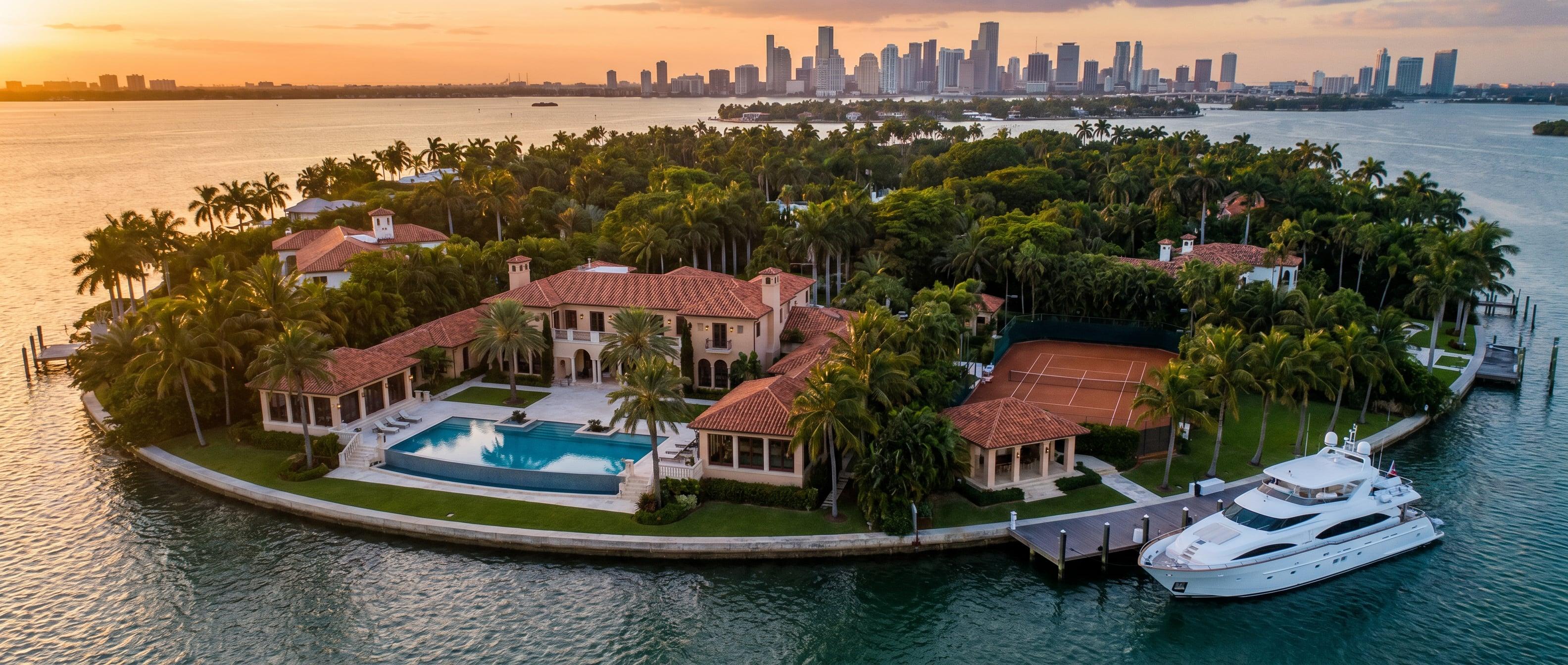 12 Bedroom Villa Rental Miami luxury villa rental. LIMITLESS VILLAS